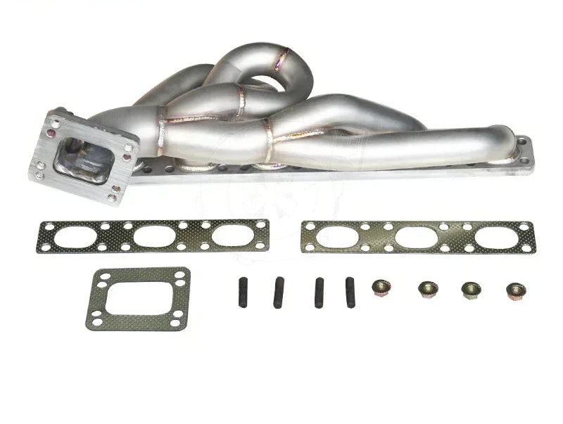 Vue d’ensemble du collecteur turbo position haute T3 T4 BMW avec joints et accessoires