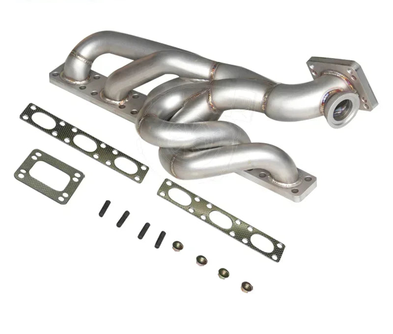 Collecteur turbo position haute T3 T4 BMW M50 M52 M54 S50 S52 en inox 304 avec joints et visserie