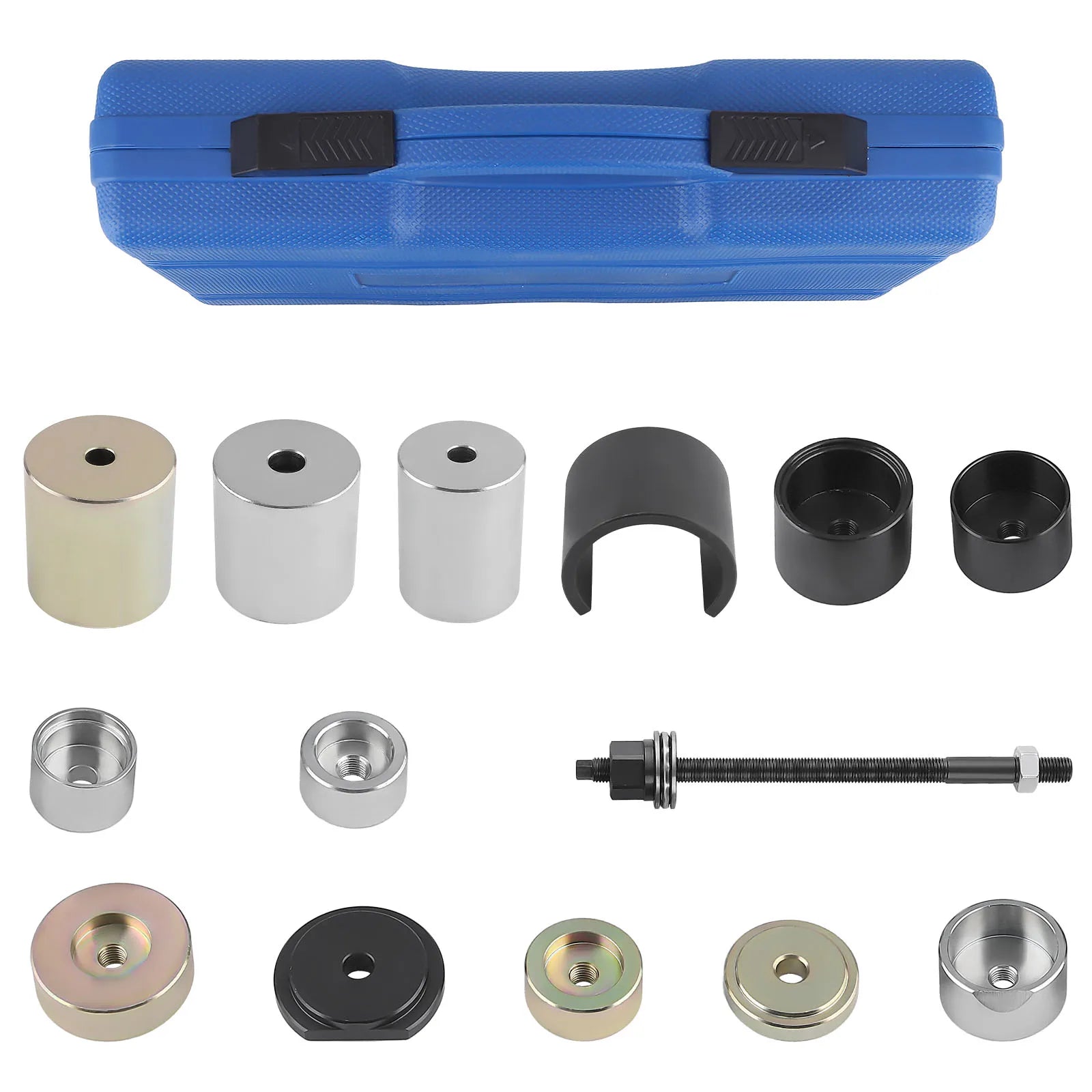 Contenu du kit extracteur et pose de rotules et silentblocs arrière BMW avec bagues et entretoises