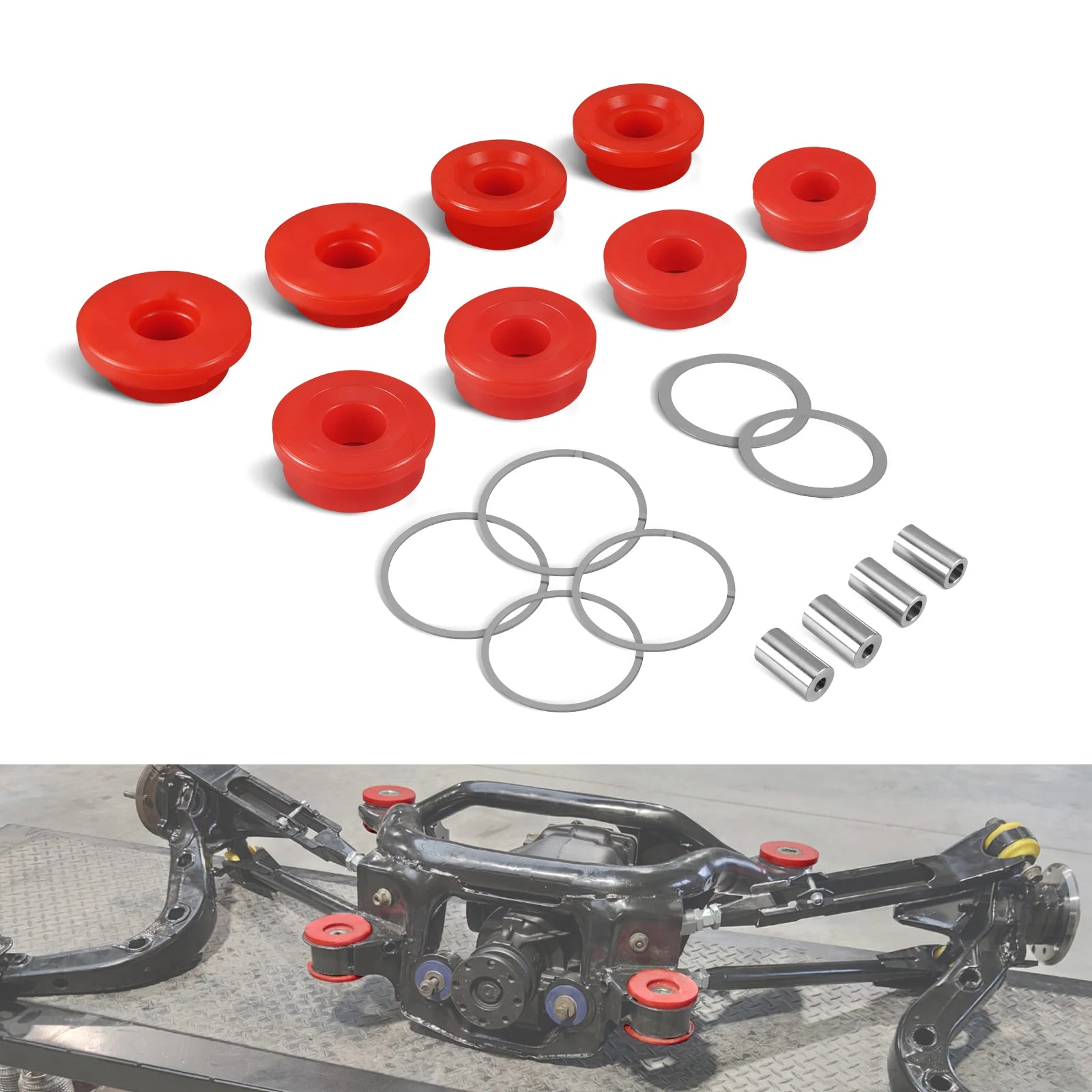 Kit de silentblocs de berceau arrière en polyuréthane 80A pour BMW E46 et X3 E83