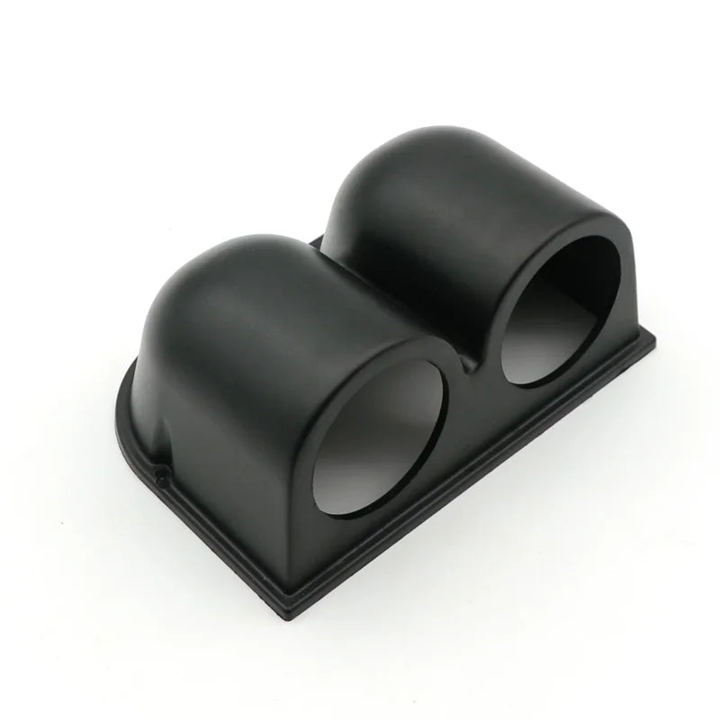 Support de manomètre 52 mm double noir pour habitacle auto
