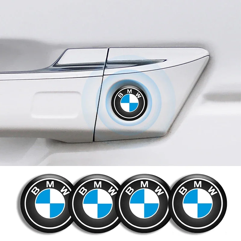 4pcs For BMW X1 X2 X3 X5 X4 X6 X7 G30 G20 G32 G11 G12 F40 F30 F20 F10 F34 Car Door Lock Keyhole Stickers Anti-blocking Decals — vue arrière