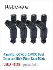 WLR RACING - High Quality EV1 Fuel Injector Connectors For many cars EV1 Injector Plug WLR-FIC12