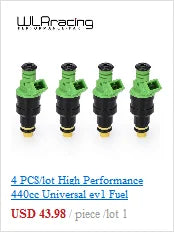 WLR RACING - High Quality EV1 Fuel Injector Connectors For many cars EV1 Injector Plug WLR-FIC12