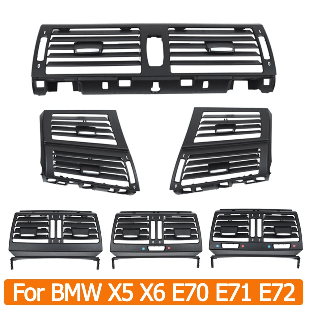 Front Rear AC Conditioner Fresh Air Vent Outlet Cover Panel Replacement For BMW X5 X6 E70 E71 E72 2007-2014 64229220101