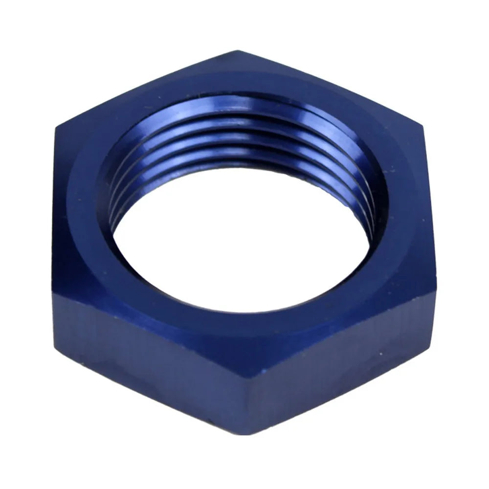 WILLIN - 2pcs/pack Aluminum AN 3 4 6 8 10 12 16 AN Hex Nut Bulkhead Fittings Hose Adapter Fittings Black/Blue/Silver WL924