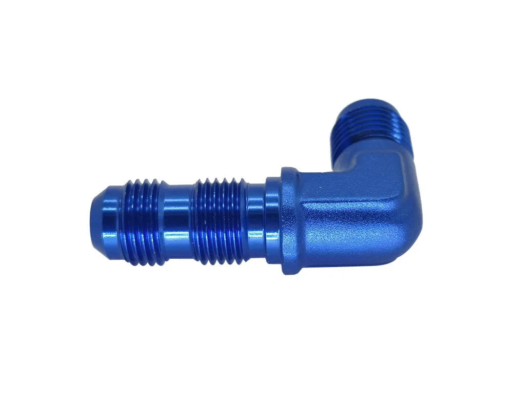 Aluminium AN3 4 6 8 10 12AN Male 90 Degree Elbow Flare Bulkhead Adptors Anodized Forged Fitting Oil Adapters Blue/Black 833