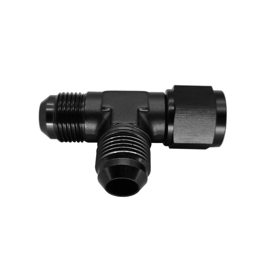 WILLIN Aluminum Male AN3(4 6 8 10 12)TEE Female Swivel On Run Forged Fitting Adapter Accessories Oil Cooler Autoparts Blue/Black