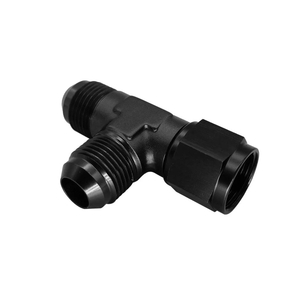 WILLIN Aluminum Male AN3(4 6 8 10 12)TEE Female Swivel On Run Forged Fitting Adapter Accessories Oil Cooler Autoparts Blue/Black