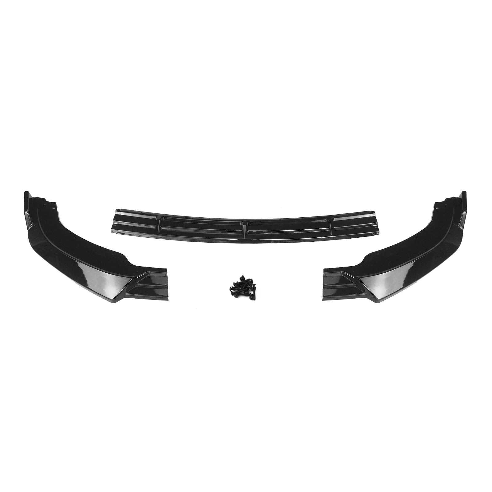 Lame avant BMW G20 G21 en 3 pièces présentée de face avec ses deux extensions latérales