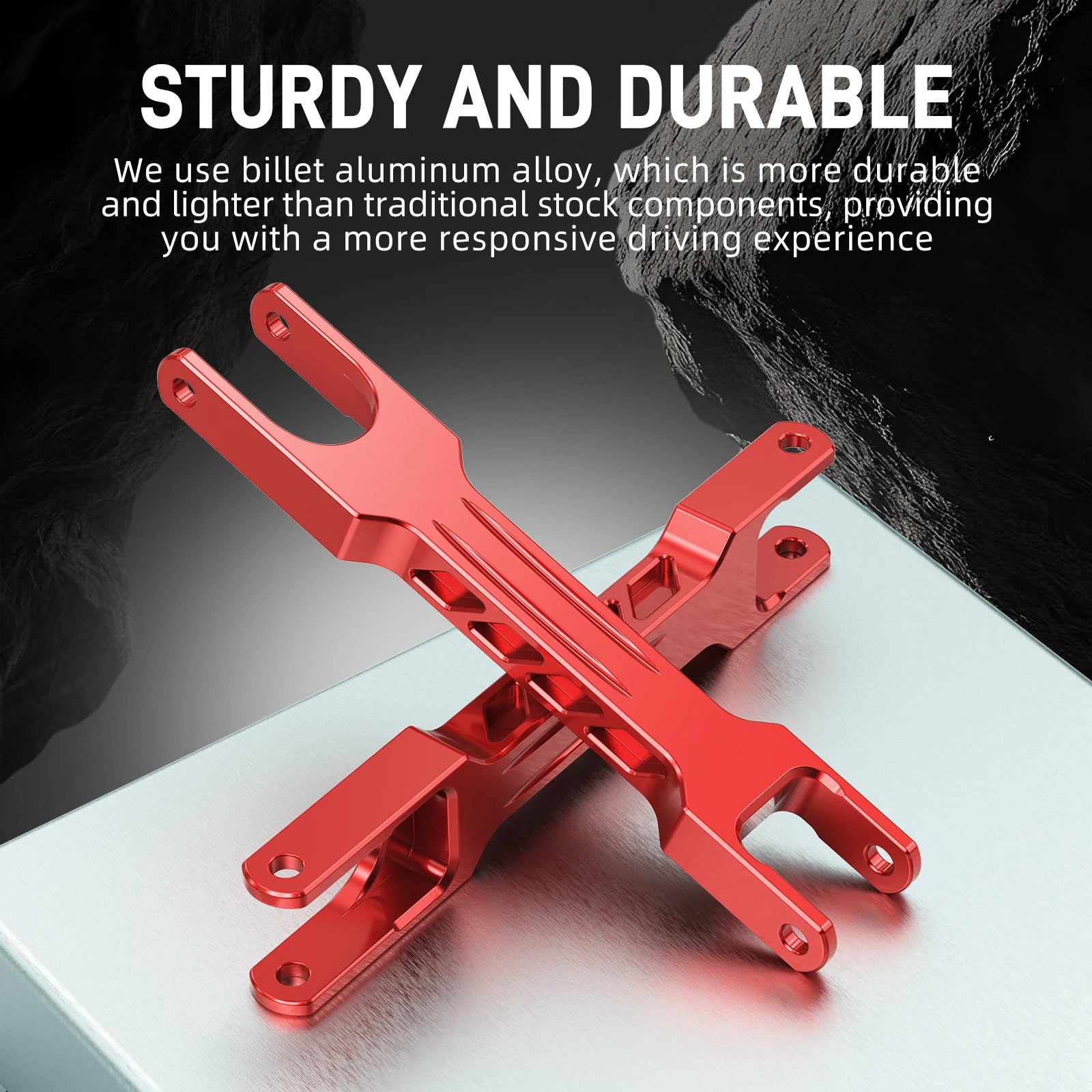 (EU stock) Billet Aluminum Rear Trailing Arm Set for BMW E90 E92 E93 E87 E82 E81 E88 X1 E84, Replace 33326763477, 33322406291
