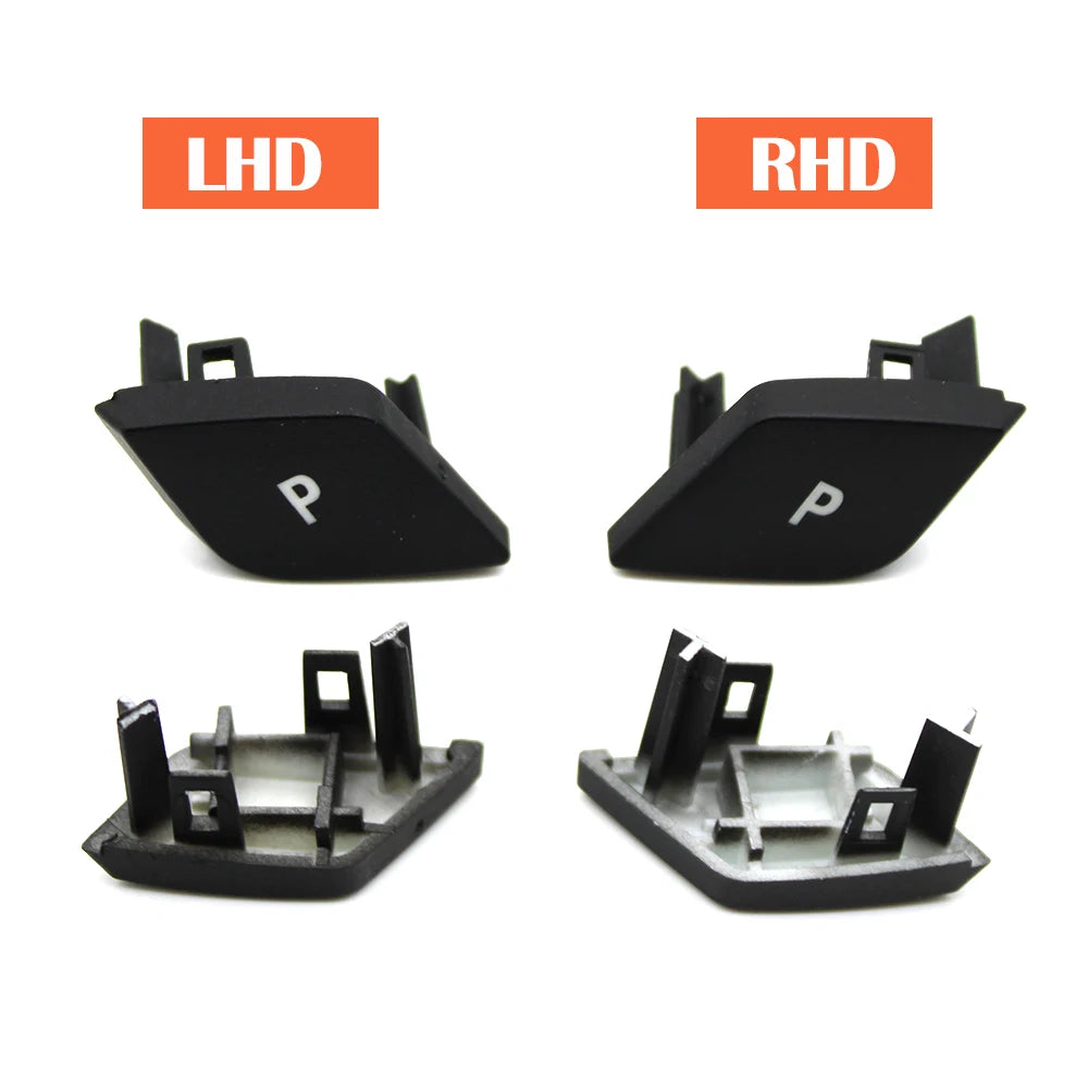 LHD RHD Car Gear Shifter Lever Auto Parking Letter P Button Cover Replacement For BMW 5 6 7 X3 X4 Series G30 G31 G32 G11 G12 G01