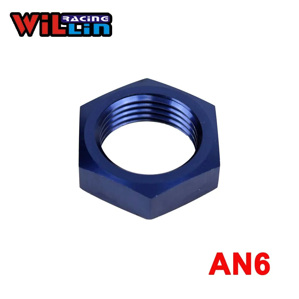 WILLIN - 2pcs/pack Aluminum AN 3 4 6 8 10 12 16 AN Hex Nut Bulkhead Fittings Hose Adapter Fittings Black/Blue/Silver WL924 WILLIN - 2pcs/pack Aluminum AN 3 4 6 8 10 12 16 AN Hex Nut Bulkhead Fittings Hose Adapter Fittings Black/Blue/Silver WL924