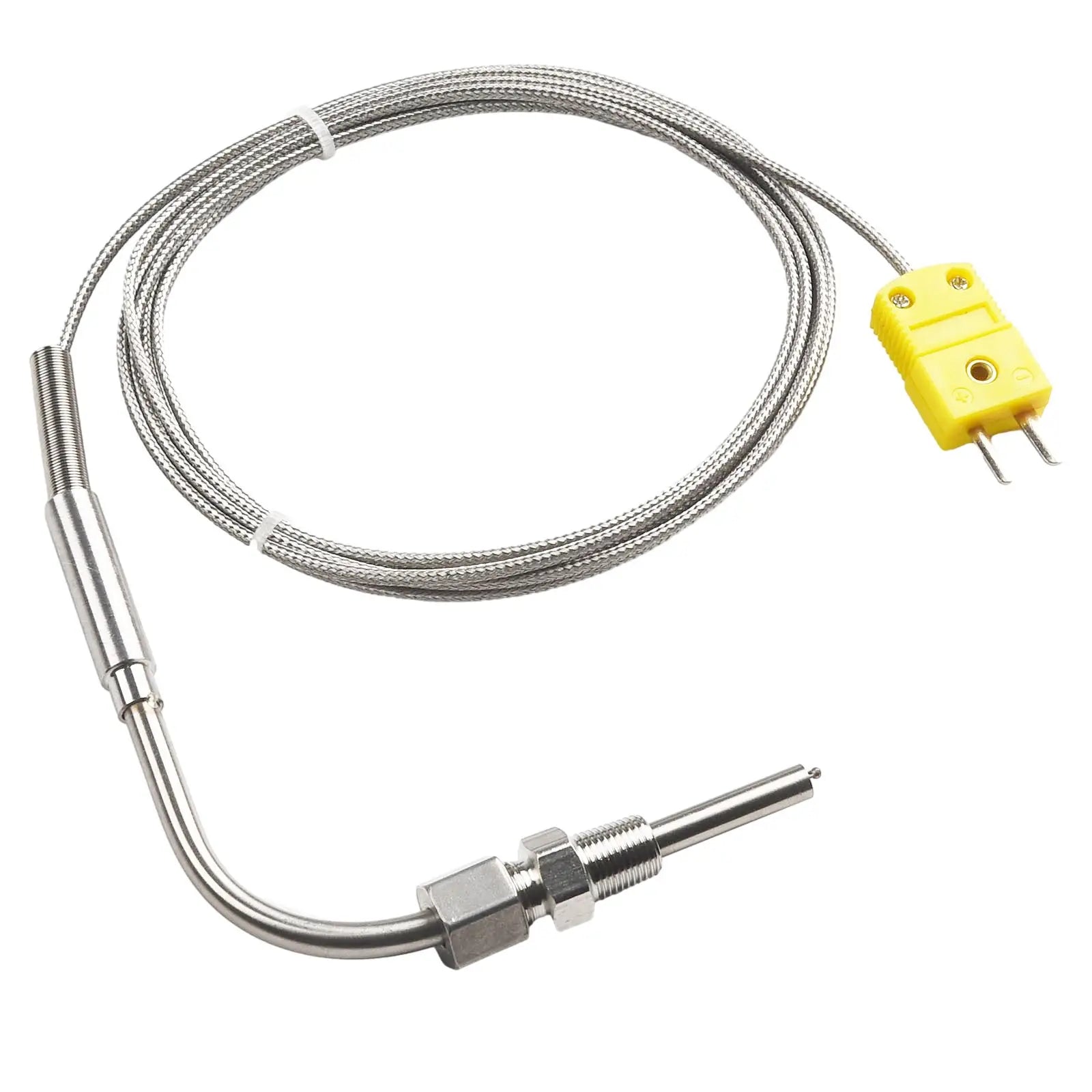 EGT K Type Thermocouple Exhaust Probe High Temperature Sensors 1/8" NPT Threads  Adjustable Pressure Lock Mini K Type Connector