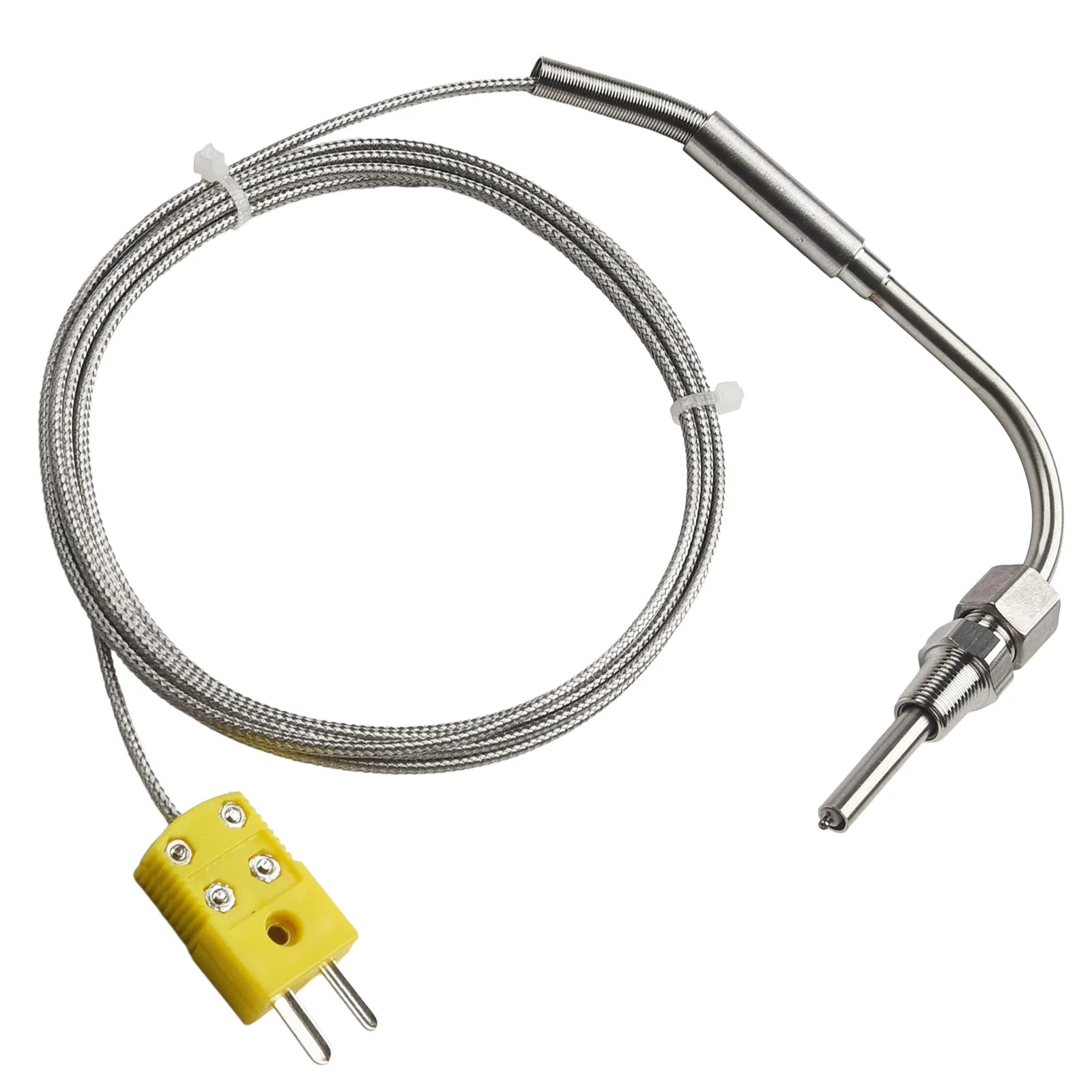 EGT K Type Thermocouple Exhaust Probe High Temperature Sensors 1/8" NPT Threads  Adjustable Pressure Lock Mini K Type Connector