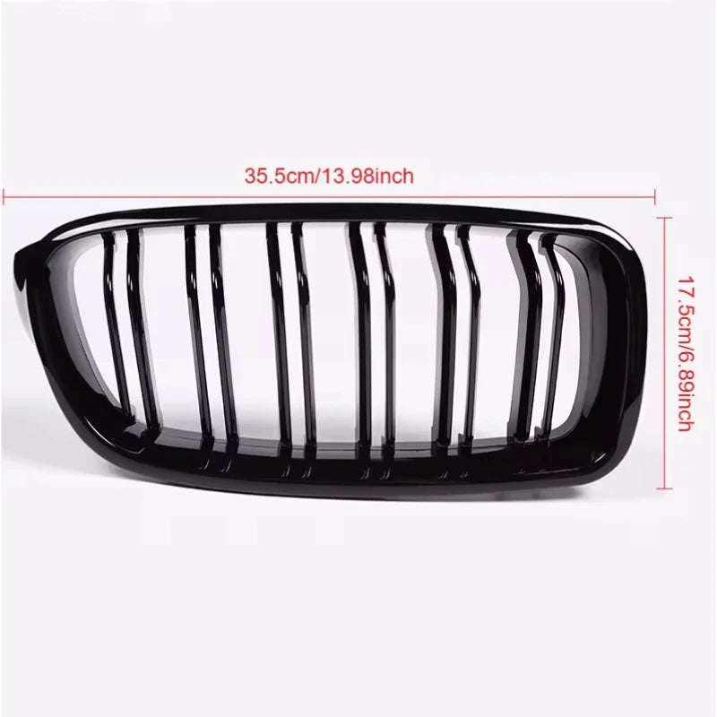 Calandre avant BMW Série 3 F30 F31 F35 2013-2019 noir brillant ou aspect carbone