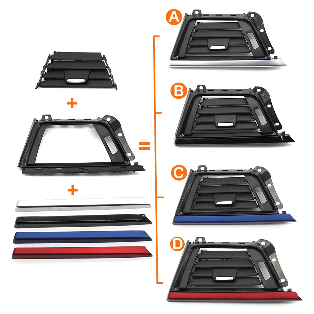 Grille d’aérateur avant gauche BMW Série 3 Série 4 F30 F31 F32 F33 F34 F35 F36 F80 F82 F83 LHD