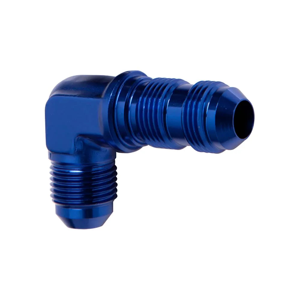 Aluminium AN3 4 6 8 10 12AN Male 90 Degree Elbow Flare Bulkhead Adptors Anodized Forged Fitting Oil Adapters Blue/Black 833