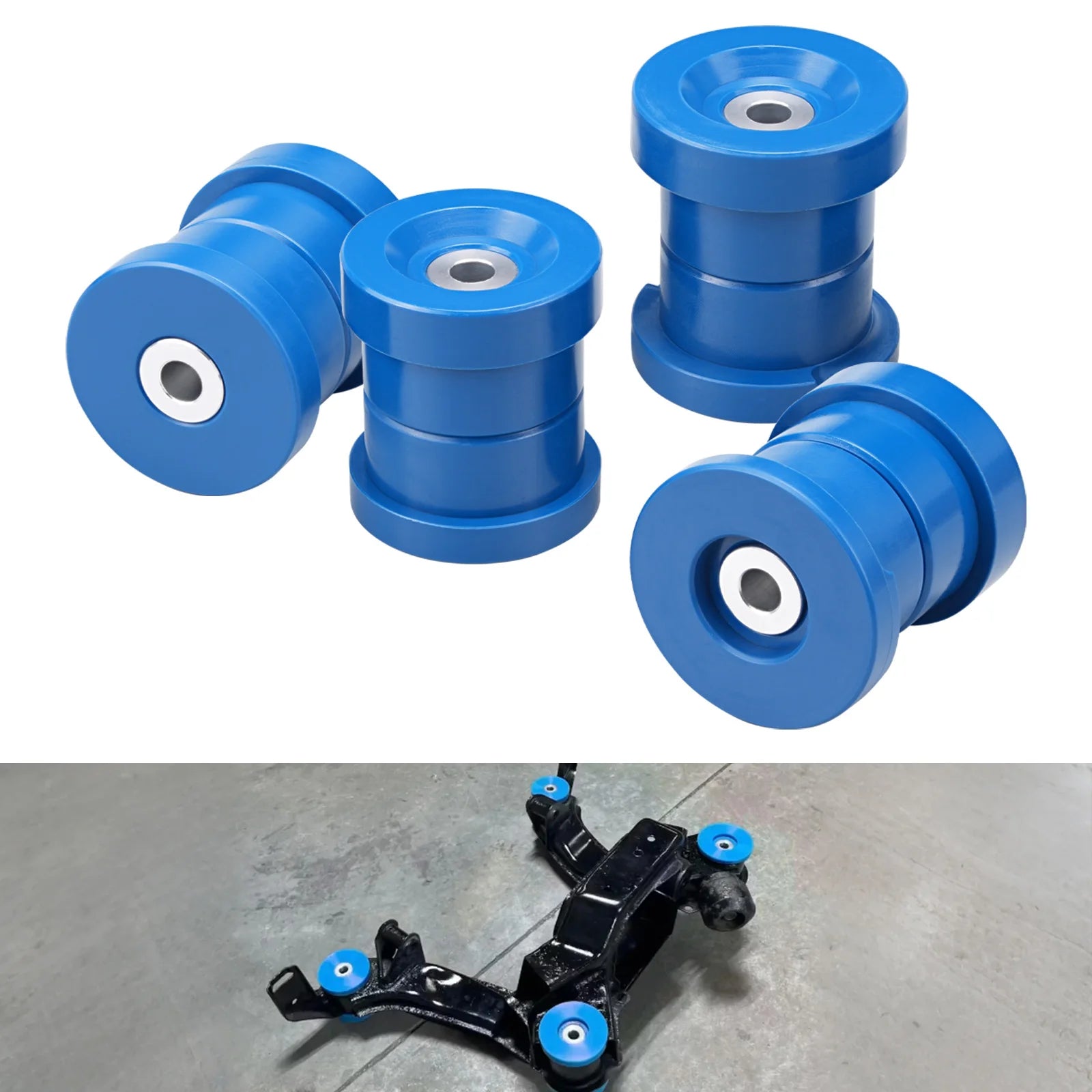 BEVINSEE 95A Polyurethane Rear Subframe Bushing Kit For BMW E36 1992-1999 Replaces 33319059301 33319059300
