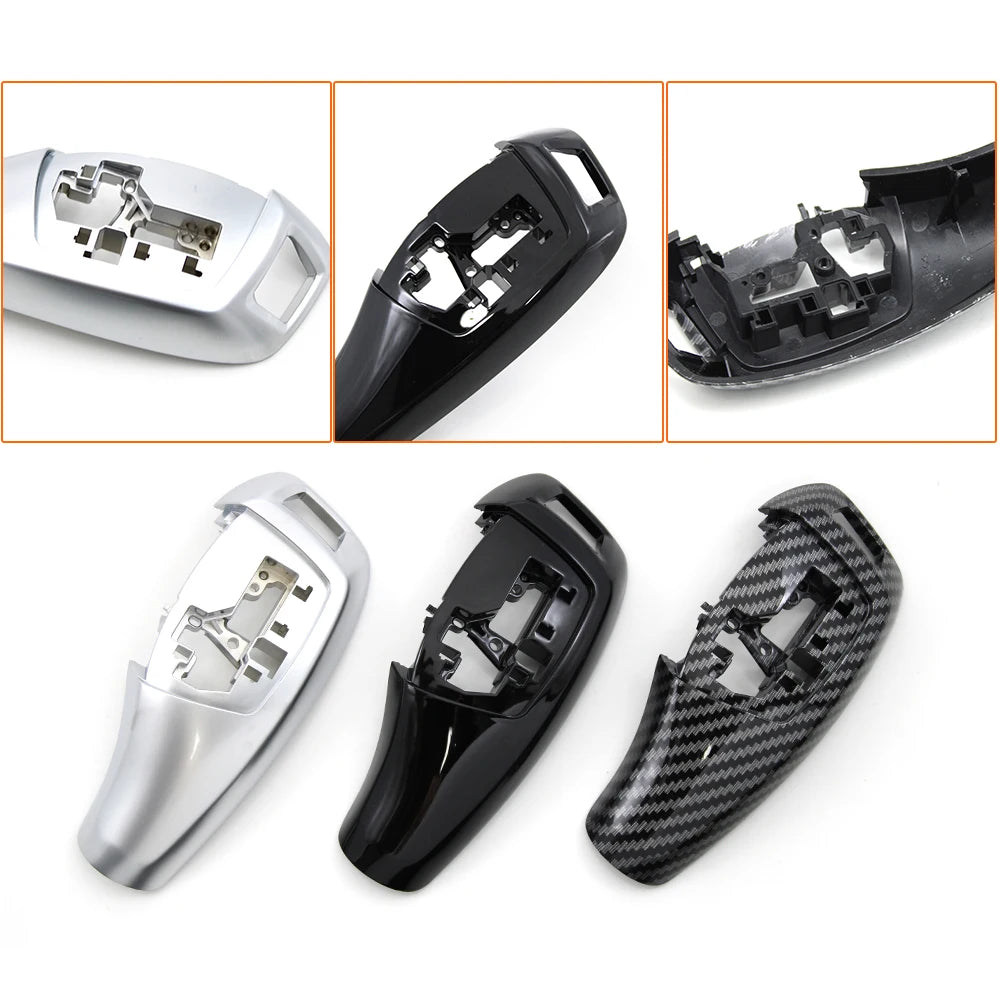 Contour de levier de vitesse BMW Série 1 2 3 4 5 7 X3 X4 noir brillant, chrome mat ou aspect carbone