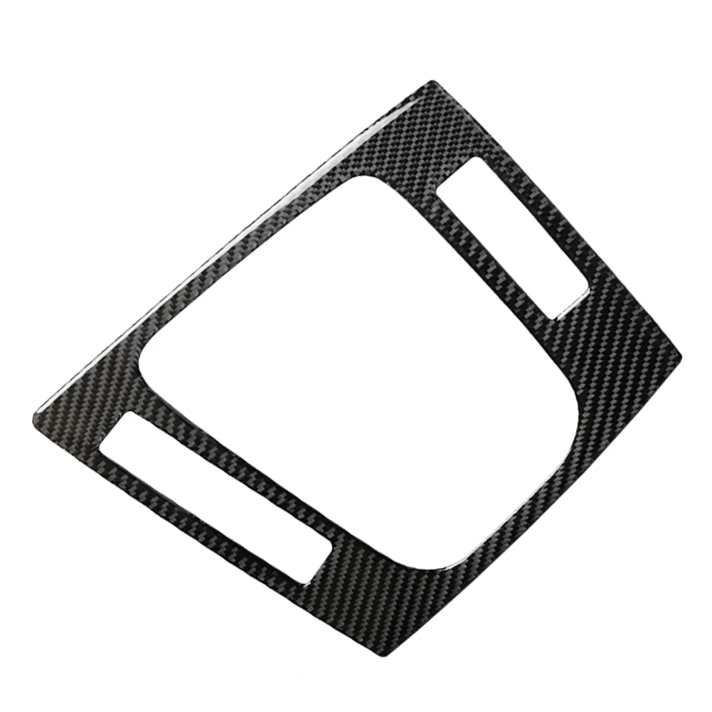 LHD Car Gear Shift Panel Cover Trim Carbon Fiber Pattern For BMW 3 Series E46 1998-2005