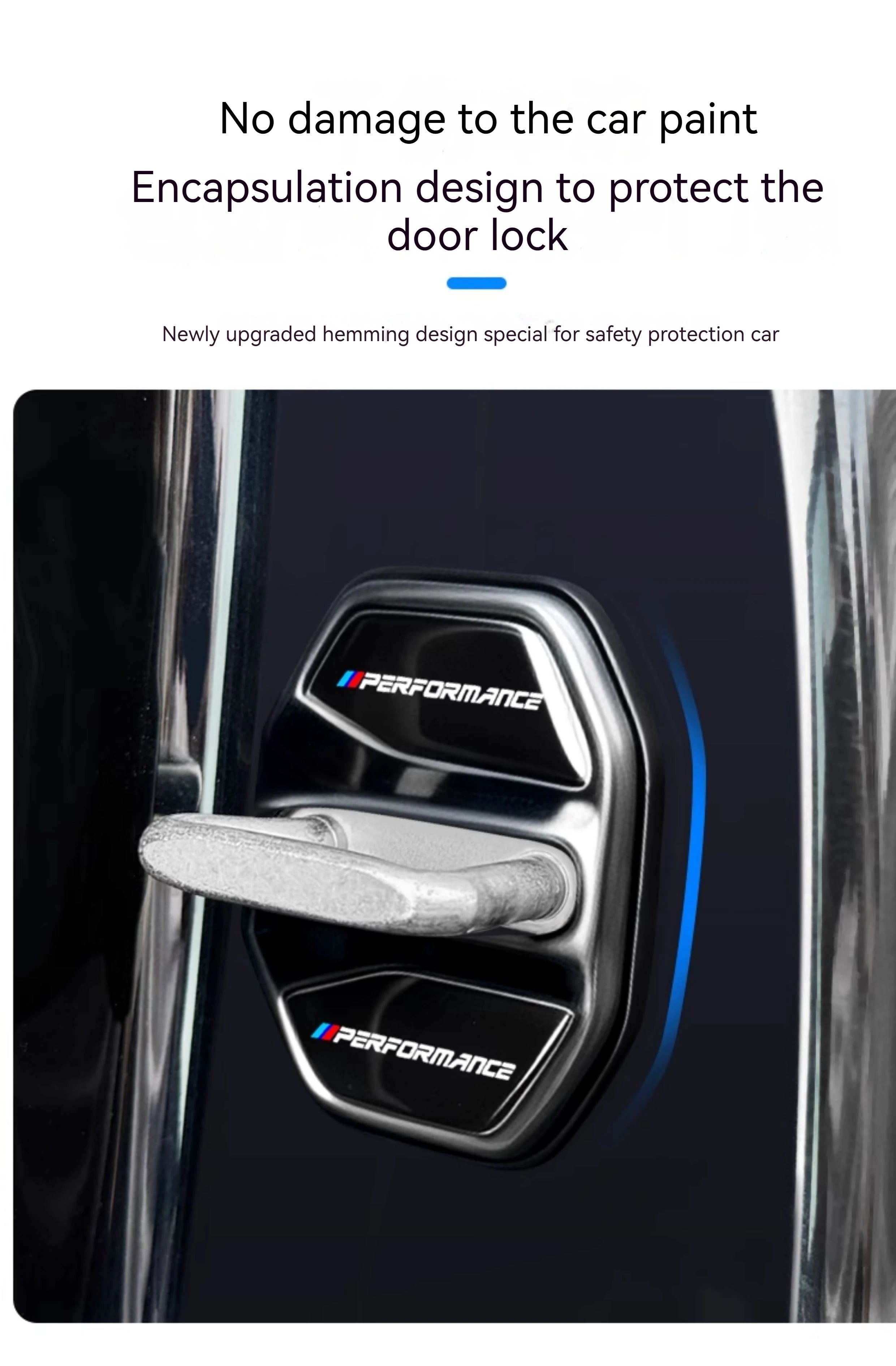 4pcs Car Door Lock Cover For BMW 3 5Series X1 X3 X4 X5 G20 G32 F48 G01 G02 F15 G05 G07 G11 Anti Rust Protective Trim accessories