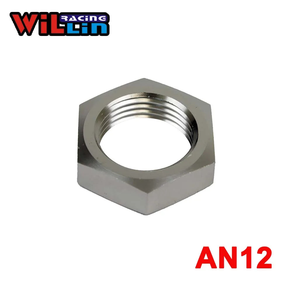 WILLIN - 2pcs/pack Aluminum AN 3 4 6 8 10 12 16 AN Hex Nut Bulkhead Fittings Hose Adapter Fittings Black/Blue/Silver WL924 WILLIN - 2pcs/pack Aluminum AN 3 4 6 8 10 12 16 AN Hex Nut Bulkhead Fittings Hose Adapter Fittings Black/Blue/Silver WL924