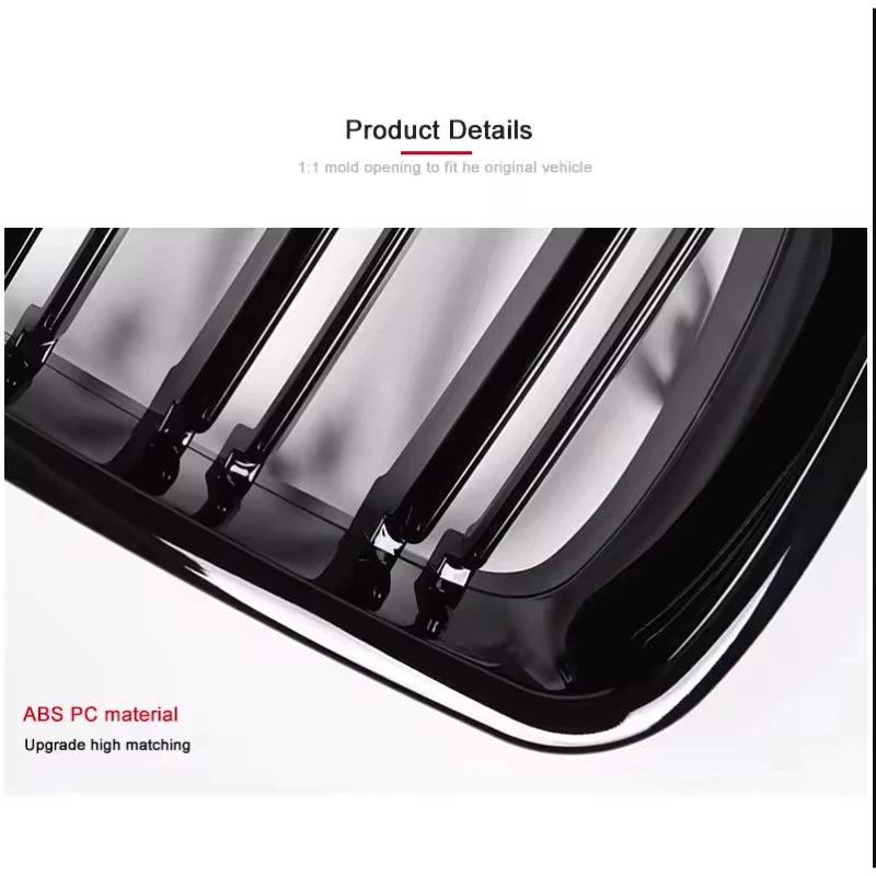 Calandre avant BMW Série 3 F30 F31 F35 2013-2019 noir brillant ou aspect carbone