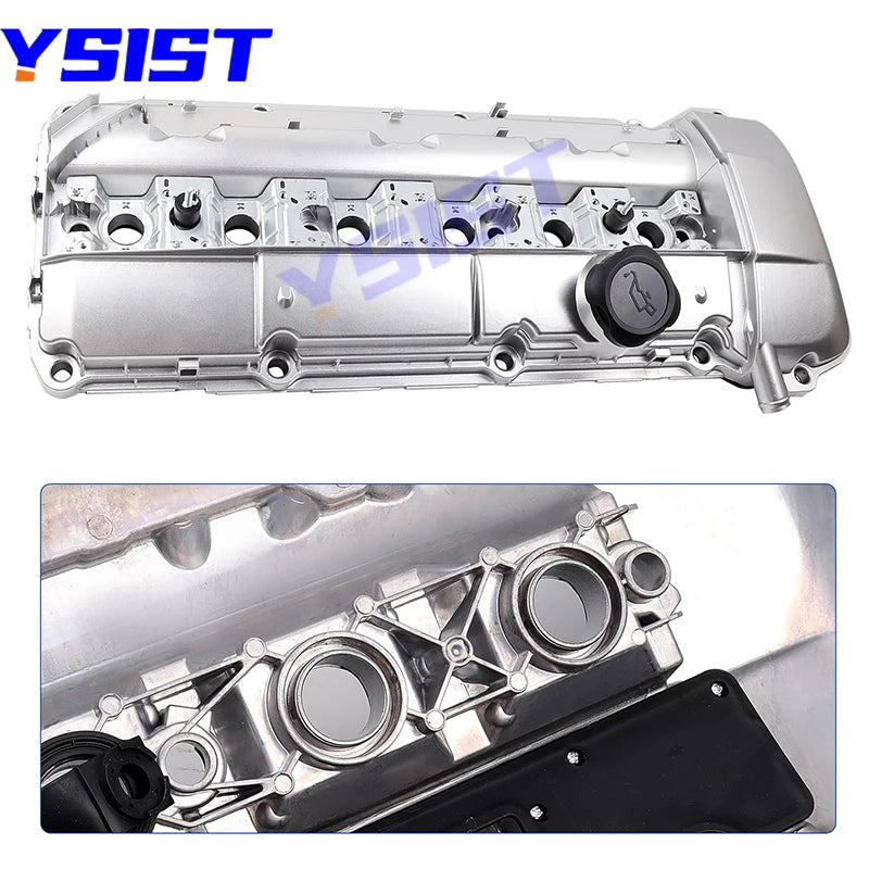New Aluminum Engine Valve Cover for BMW M54 M52 B20 B25 B28 E53 E36 E46 E39 X5 Z3 2.5L 2.8L 3.0L Cylinder Head Cover 11121432928