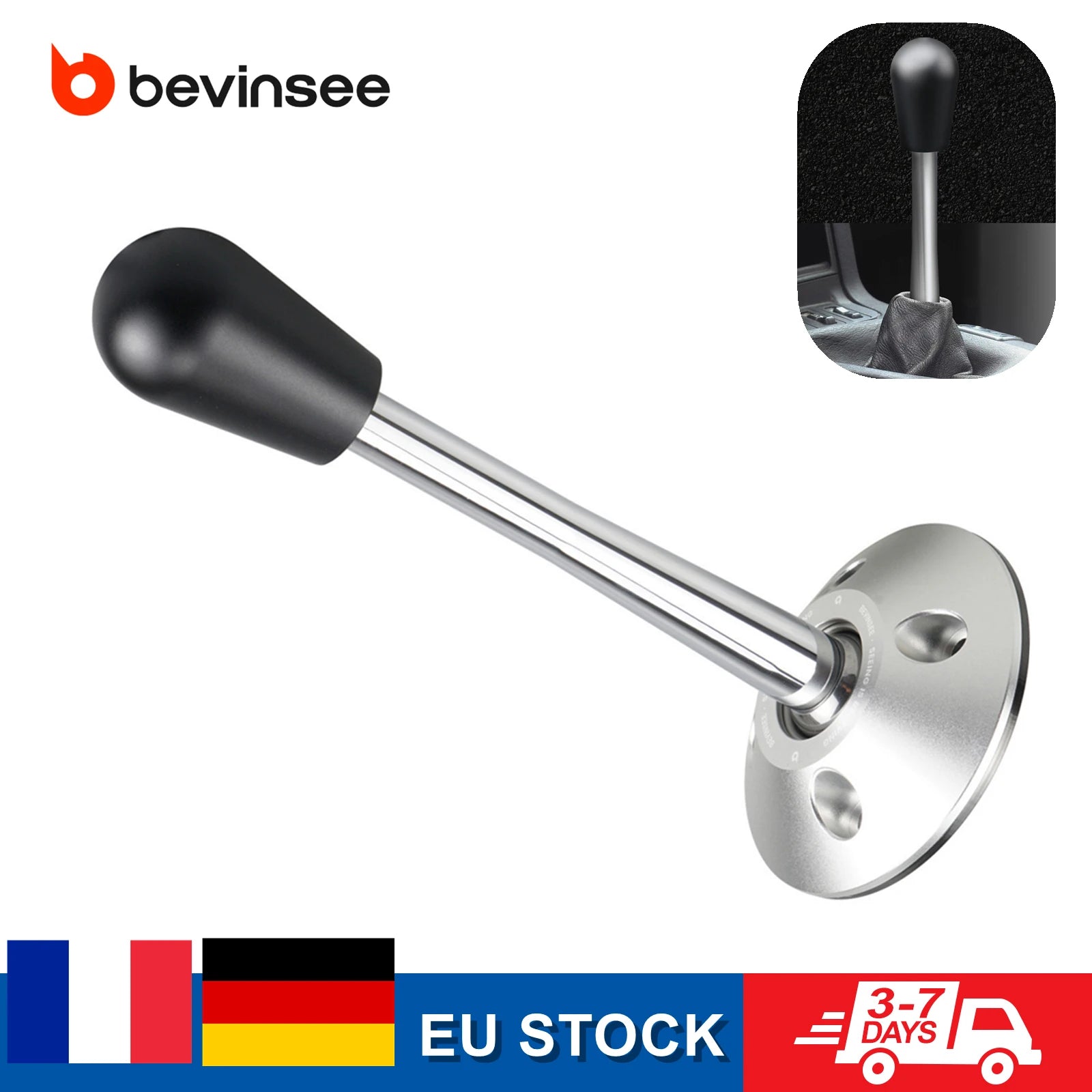 (EU stock) Drift Solid Adjustable Chrome Short Shifter for BMW E46 E36 E39 E60 E61 Z3, Car Interior Accessories