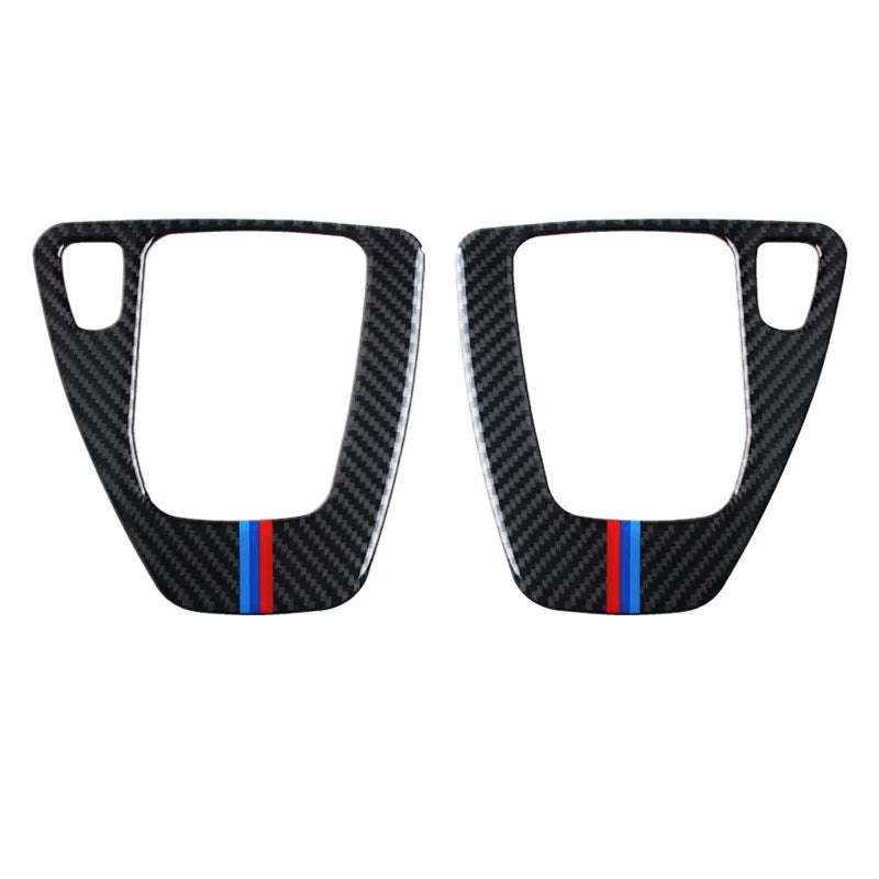 Applicable Bmw 05-12Style E90/E92/E93 Gear Panel Decorative Frame Gear Carbon Fiber Interior Modification