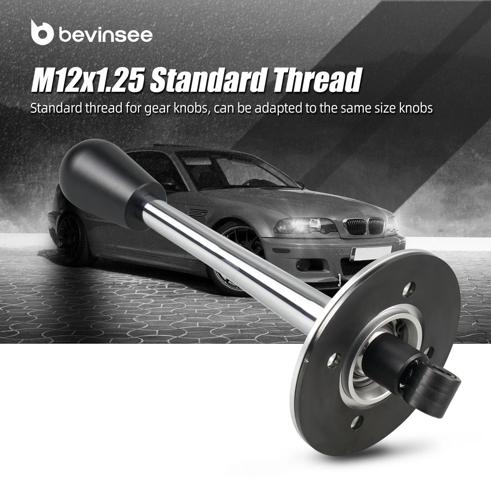 (EU stock) Drift Solid Adjustable Chrome Short Shifter for BMW E46 E36 E39 E60 E61 Z3, Car Interior Accessories