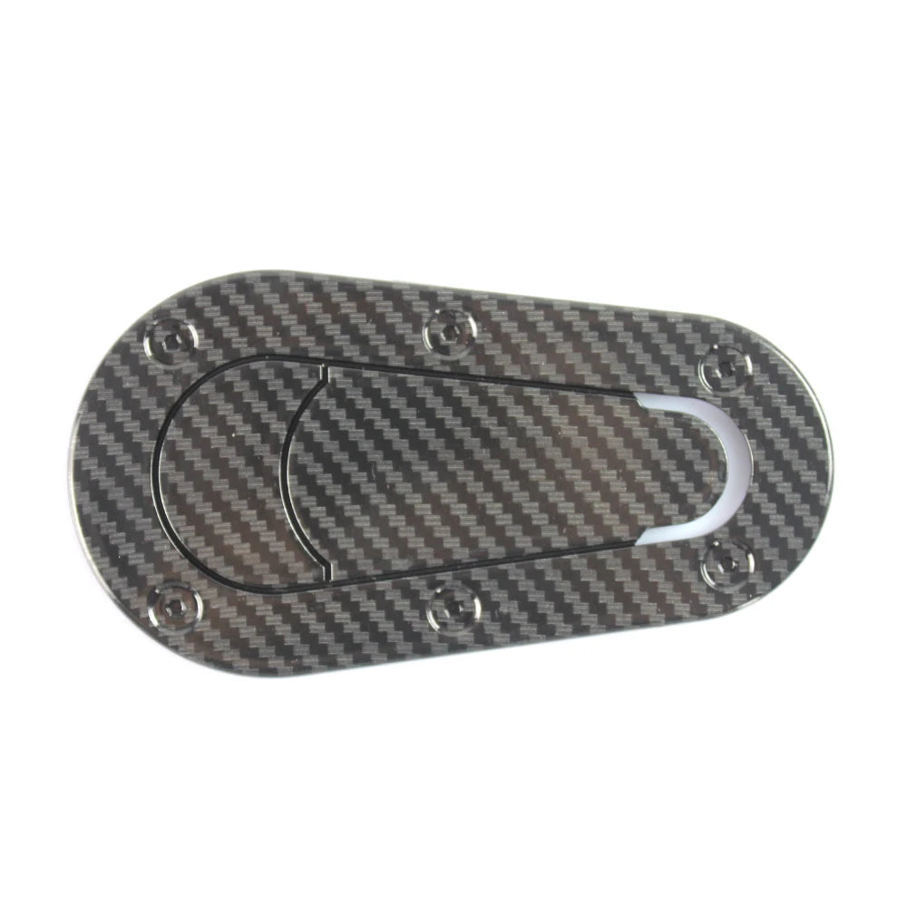 2PCS Car Hood Scoop Stickers Universal Black Carbon ABS Plastic Racing Bonnet Decorative Exterior Modified Hood Scoop Sticker
