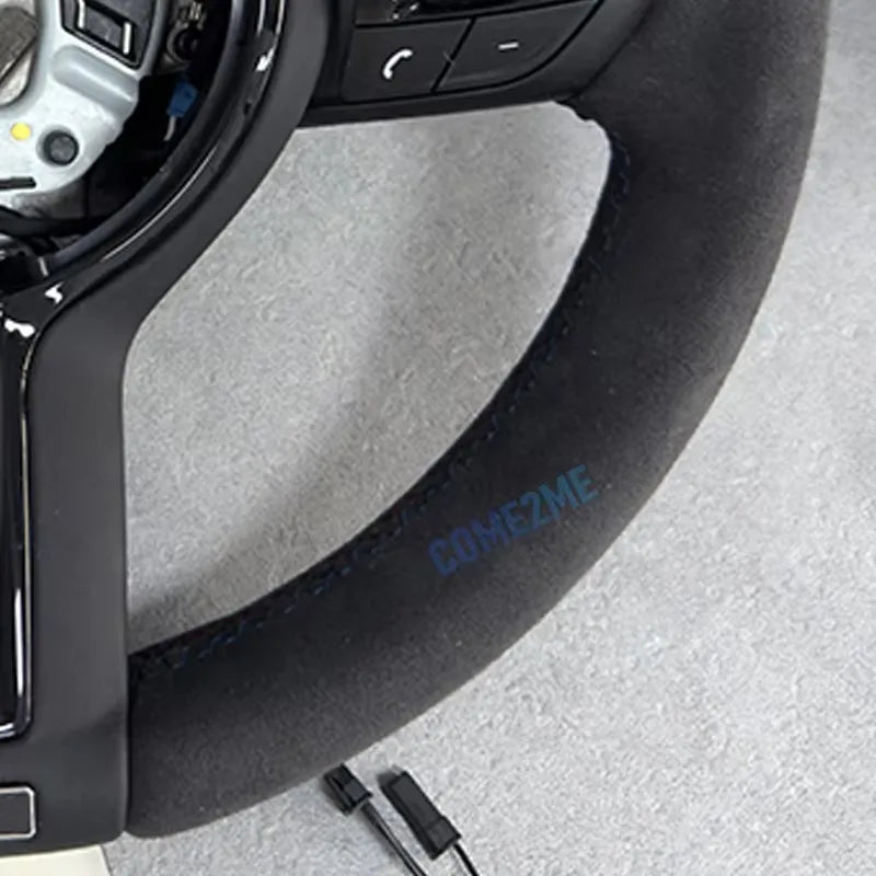 Upgraded all suede material steering wheel black style for BMW F10 F20 F21 F22 F30 F31 F32 F36 M2 F87 M3 F80 M4 F82 F15 F16