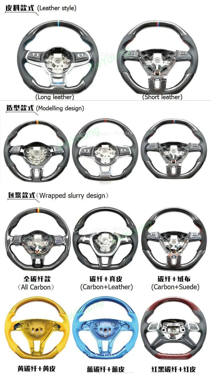 100% Real Carbon Fiber Car Steering Wheel For BMW E60 E61 E62 E63 E64 520 525 530