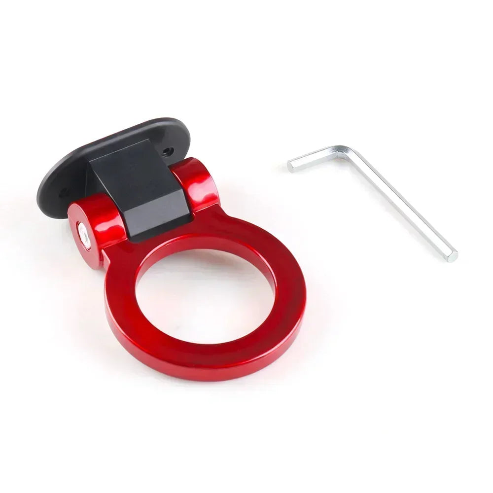 Universal Car Styling Decoration Trailer Hooks Sticker Car Auto Rear Front Trailer Simulation Racing Ring Vehicle Towing Hook