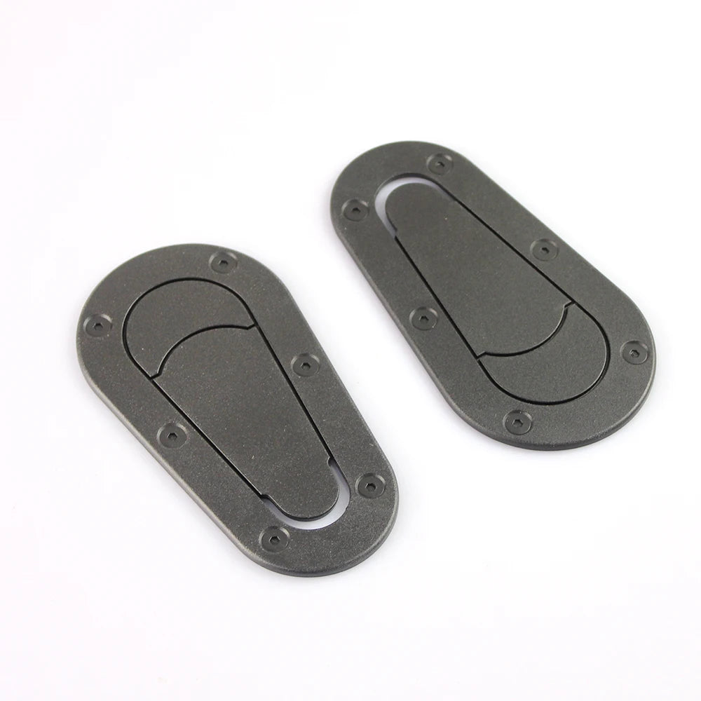 2PCS Car Hood Scoop Stickers Universal Black Carbon ABS Plastic Racing Bonnet Decorative Exterior Modified Hood Scoop Sticker