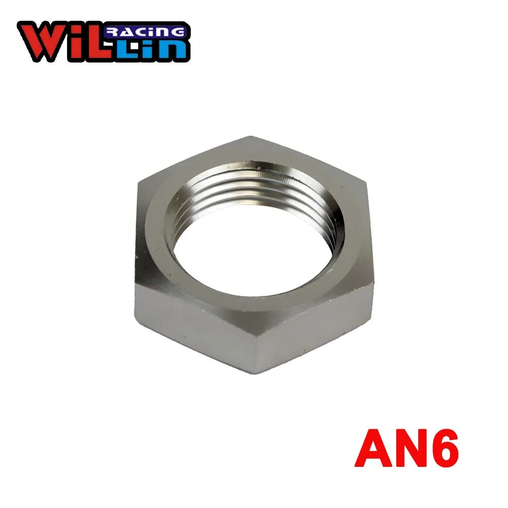 WILLIN - 2pcs/pack Aluminum AN 3 4 6 8 10 12 16 AN Hex Nut Bulkhead Fittings Hose Adapter Fittings Black/Blue/Silver WL924 WILLIN - 2pcs/pack Aluminum AN 3 4 6 8 10 12 16 AN Hex Nut Bulkhead Fittings Hose Adapter Fittings Black/Blue/Silver WL924