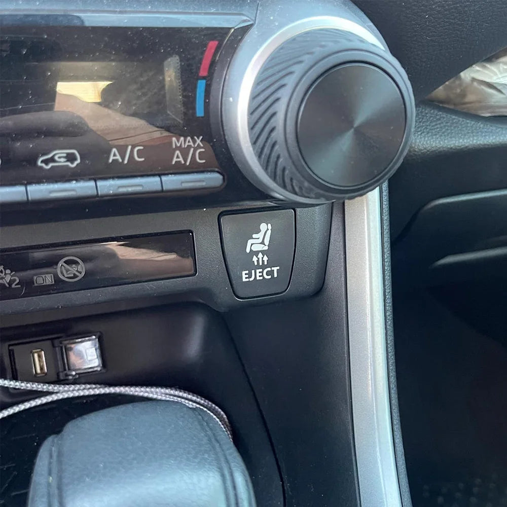 Fake Eject Button Stickers Car Accessory Blank Space Decor Vinyl Decals Funny