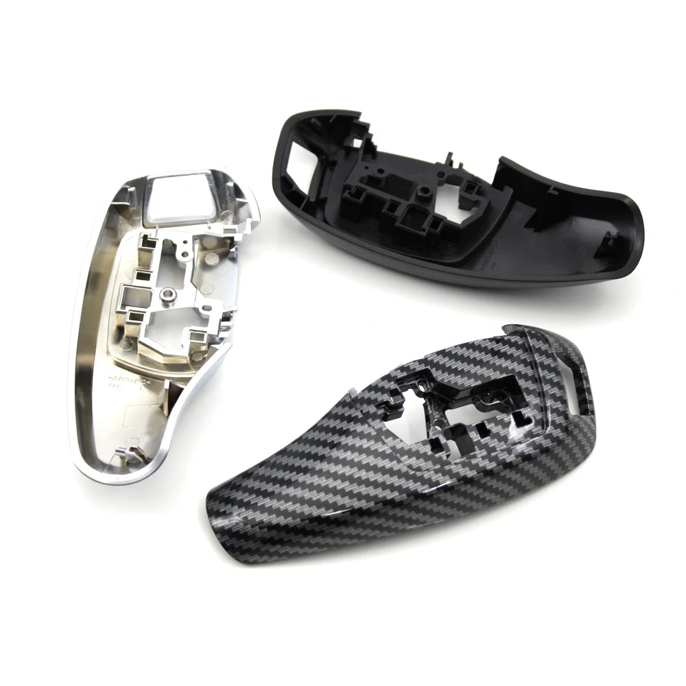 Contour de levier de vitesse BMW Série 1 2 3 4 5 7 X3 X4 noir brillant, chrome mat ou aspect carbone