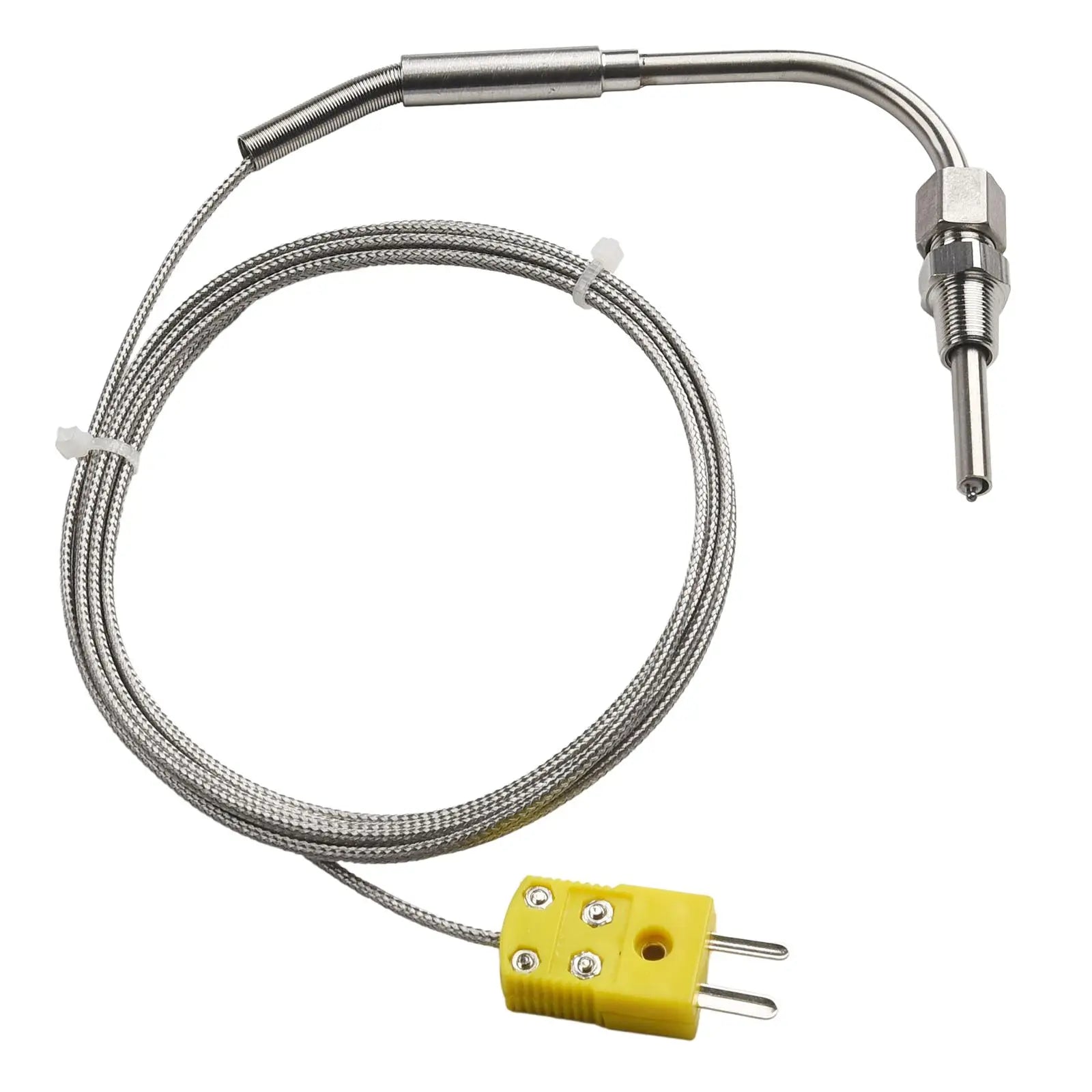EGT K Type Thermocouple Exhaust Probe High Temperature Sensors 1/8" NPT Threads  Adjustable Pressure Lock Mini K Type Connector