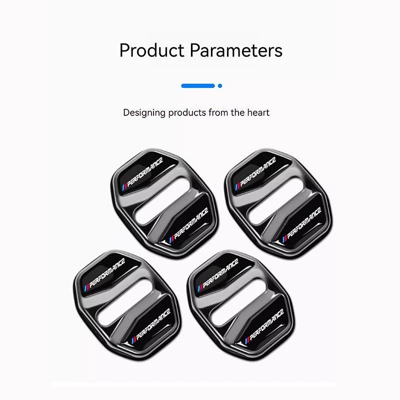 4pcs Car Door Lock Cover For BMW 3 5Series X1 X3 X4 X5 G20 G32 F48 G01 G02 F15 G05 G07 G11 Anti Rust Protective Trim accessories
