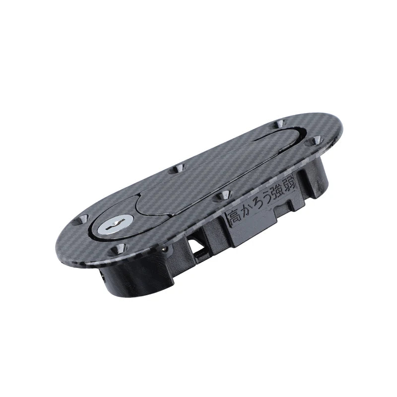 2Pcs Car Hood Lock Kit Universal Racing Car Hood Pin Engine Bonnet Latch Lock Kit Refitting Car Accessorie Black / Carbon