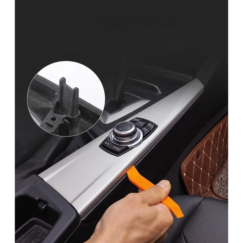 Contour iDrive multimédia BMW Série 3 Série 4 3 GT F30 F31 F32 F34 F35 F36 carbone, noir, argent ou carbone mat