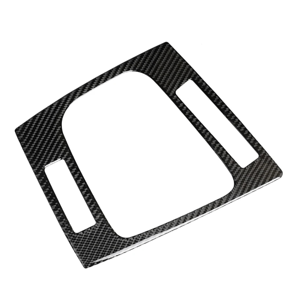 LHD Car Gear Shift Panel Cover Trim Carbon Fiber Pattern For BMW 3 Series E46 1998-2005