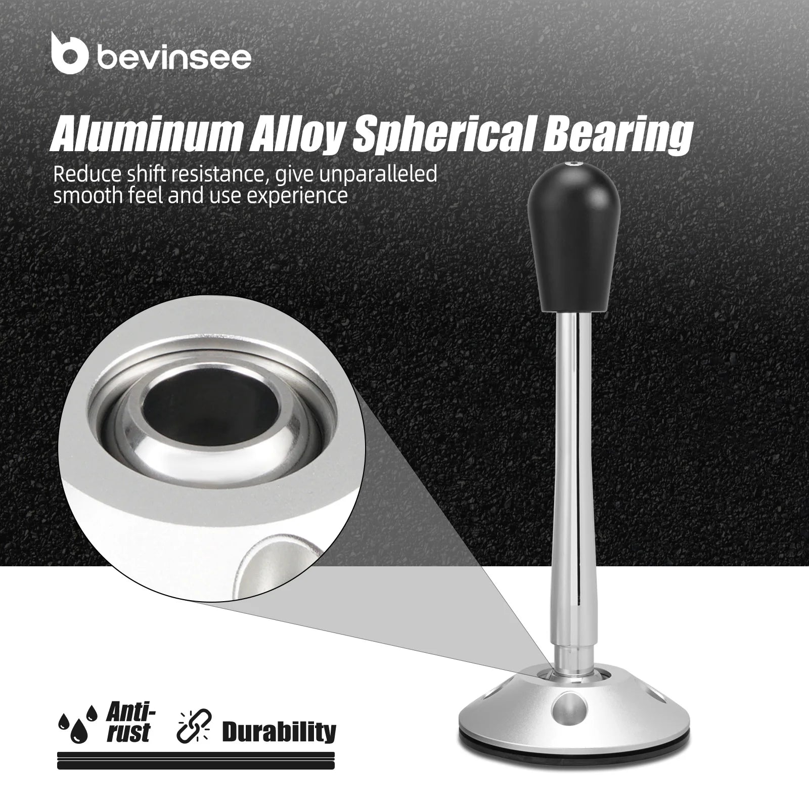 (EU stock) Drift Solid Adjustable Chrome Short Shifter for BMW E46 E36 E39 E60 E61 Z3, Car Interior Accessories