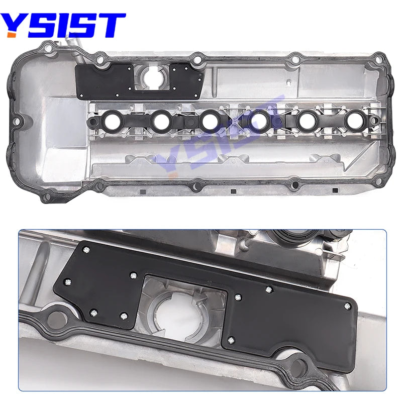New Aluminum Engine Valve Cover for BMW M54 M52 B20 B25 B28 E53 E36 E46 E39 X5 Z3 2.5L 2.8L 3.0L Cylinder Head Cover 11121432928