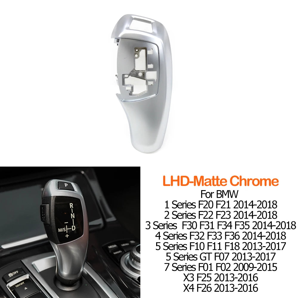 Contour de levier de vitesse BMW Série 1 2 3 4 5 7 X3 X4 noir brillant, chrome mat ou aspect carbone Contour de levier de vitesse BMW Série 1 2 3 4 5 7 X3 X4 noir brillant, chrome mat ou aspect carbone