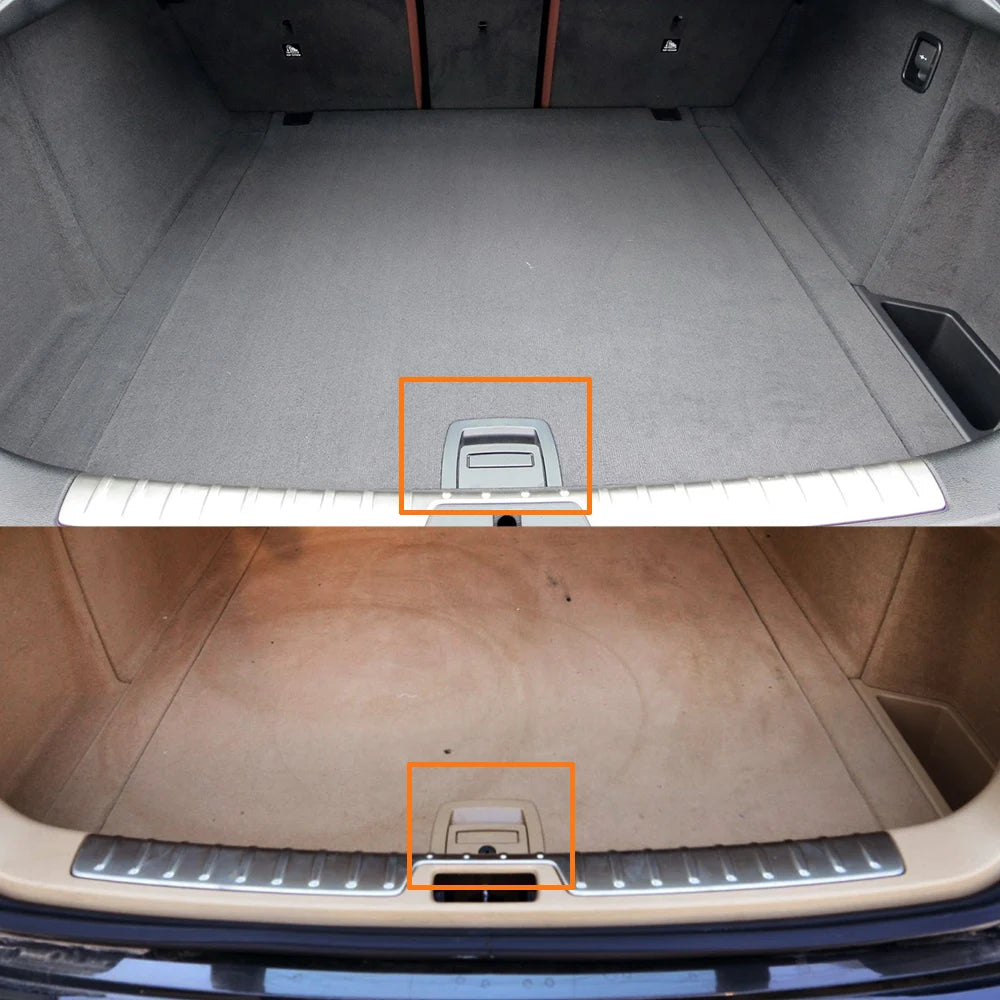 Car Rear Luggage Trunk Lid Boot Mat Floor Carpet Switch Latch Handle For BMW X5 X6 E70 E71 E72 F15 F16 5GT F07 51479120284