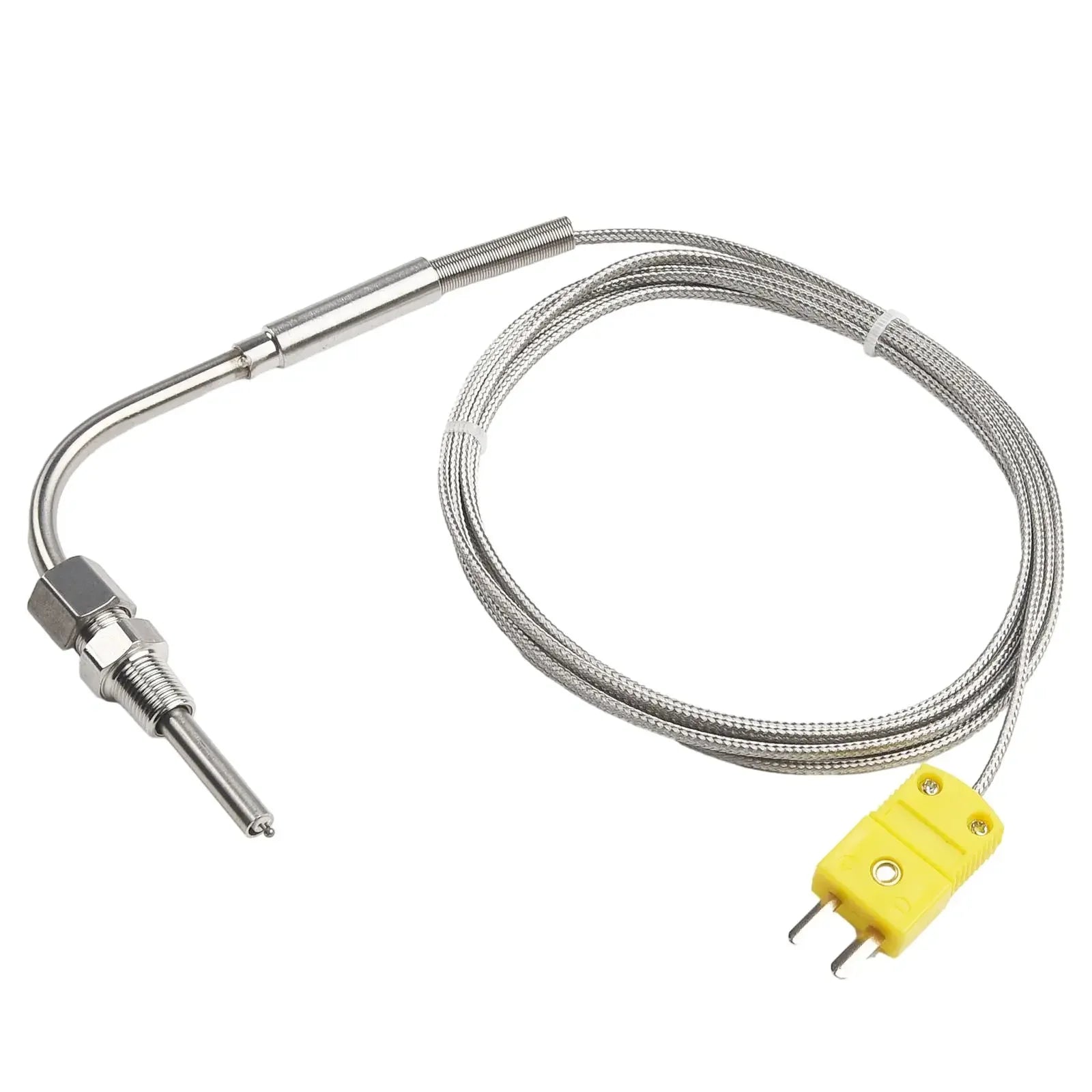EGT K Type Thermocouple Exhaust Probe High Temperature Sensors 1/8" NPT Threads  Adjustable Pressure Lock Mini K Type Connector